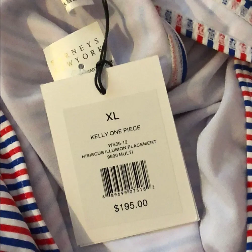 NWT Onia Kelly 1-piece {Barney’s} XL Red/White/Blu